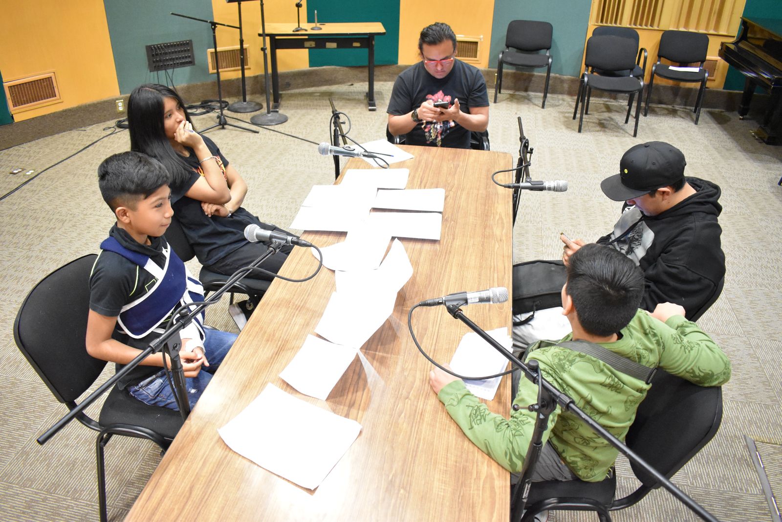 Semillero Creativo de Radio en Ixtapaluca, Estado de México en las instalaciones del Instituto Mexicano de la Radio, 2024.