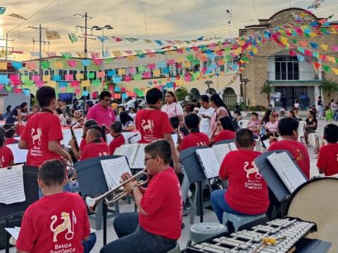 Semillero Creativo de Banda sinfónica comunitaria de Ometepec